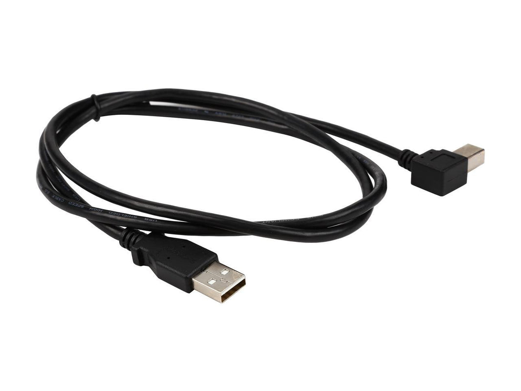 StarTech.com USBAB1ML Black USB 2.0 A to Left Angle B Cable