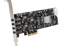 StarTech.com PEXUSB3S44V 4 Port PCI Express (PCIe) SuperSpeed USB 3.0 Card Adapter w/ 4 Dedicated 5Gbps Channels - UASP - SATA / LP4 Power