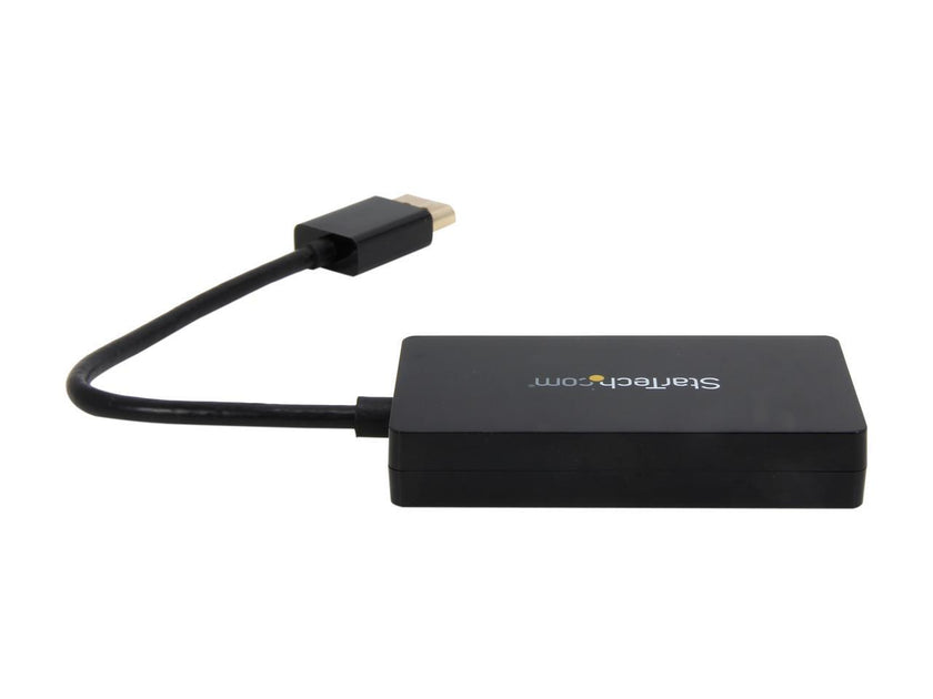 StarTech.com DP2VGDVHD DisplayPort to VGA / DVI / HDMI® Adapter – 3-in-1 DP Converter – Black