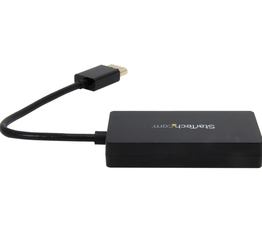 StarTech.com DP2VGDVHD DisplayPort to VGA / DVI / HDMI® Adapter – 3-in-1 DP Converter – Black