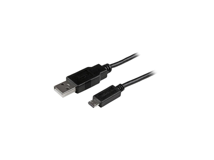 StarTech.com 1 ft Mobile Charge Sync USB to Slim Micro USB Cable for Smartphones and Tablets - A to Micro B