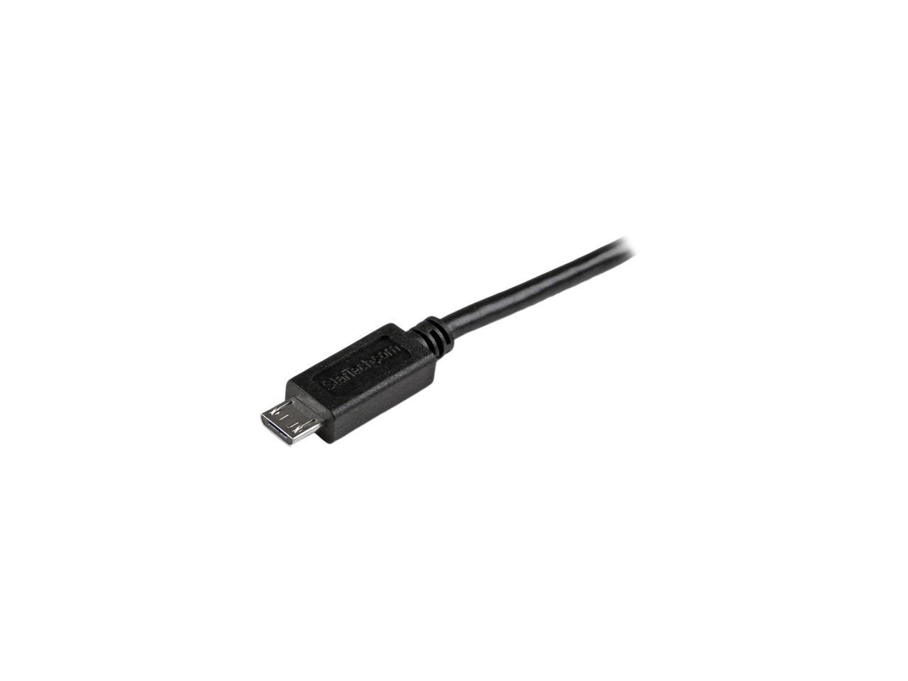 StarTech.com 1 ft Mobile Charge Sync USB to Slim Micro USB Cable for Smartphones and Tablets - A to Micro B