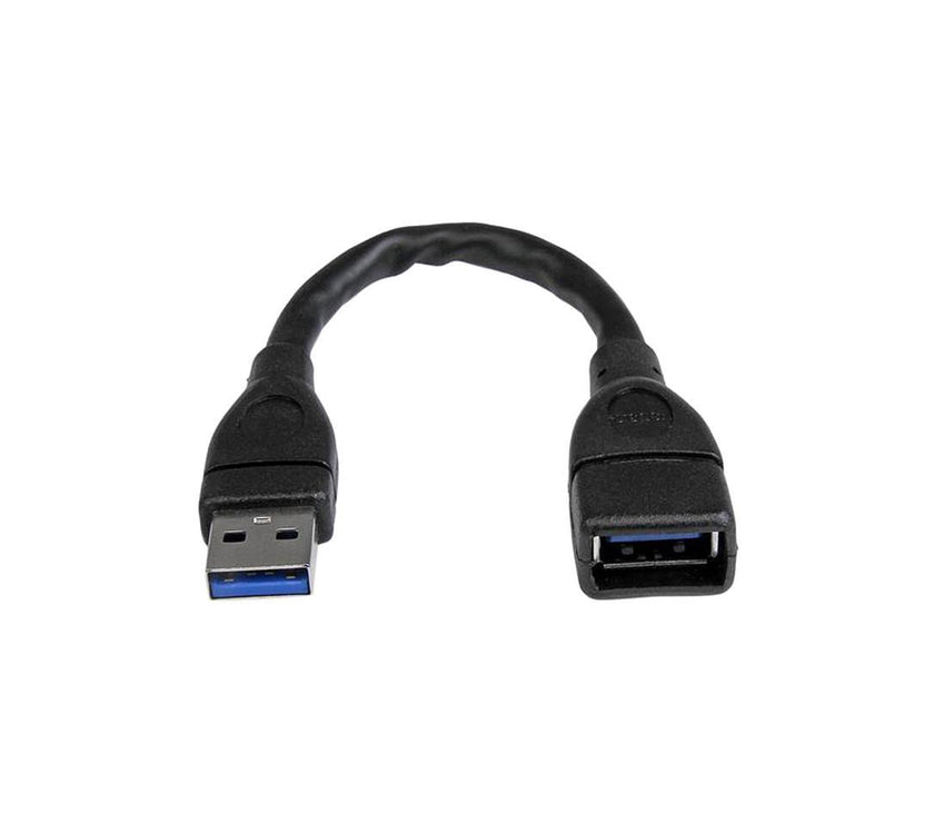 StarTech.com 6in Black USB 3.0 Extension Adapter Cable A to A - M/F