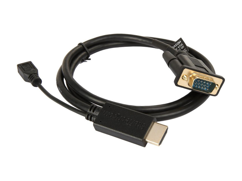 StarTech.com HD2VGAMM3 HDMI to VGA Active Converter Cable - HDMI to VGA Adapter - 1920 x 1200 or 1080p