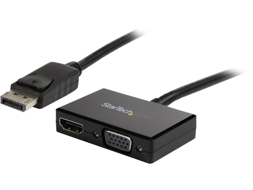 StarTech.com DP2HDVGA Travel A/V adapter: 2-in-1 DisplayPort to HDMI or VGA