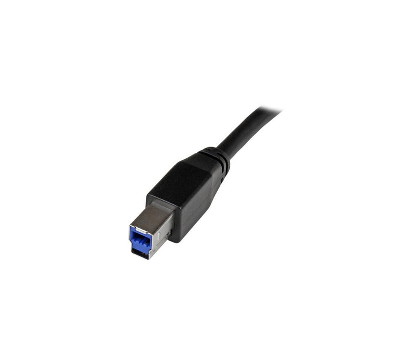 StarTech.com 5m 15 ft Active USB 3.0 USB-A to USB-B Cable - M/M - USB A to B Cable - USB 3.1 Gen 1 (5 Gbps)