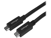 StarTech USB31CC1M USB C Cable - 3 ft. / 1m - 10 Gbps - 4K - USB-IF - Charge and Sync - USB Type C to Type C Cable - USB Type C Cable