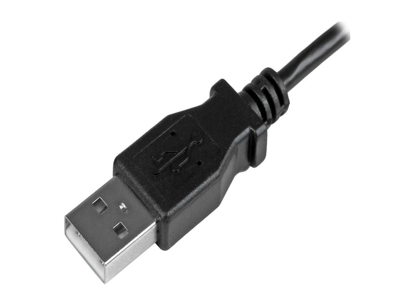 StarTech.com 1m 3 ft Left Angle Micro-USB Charge-and-Sync Cable M/M - USB 2.0 A to Micro-USB - 28/24 AWG