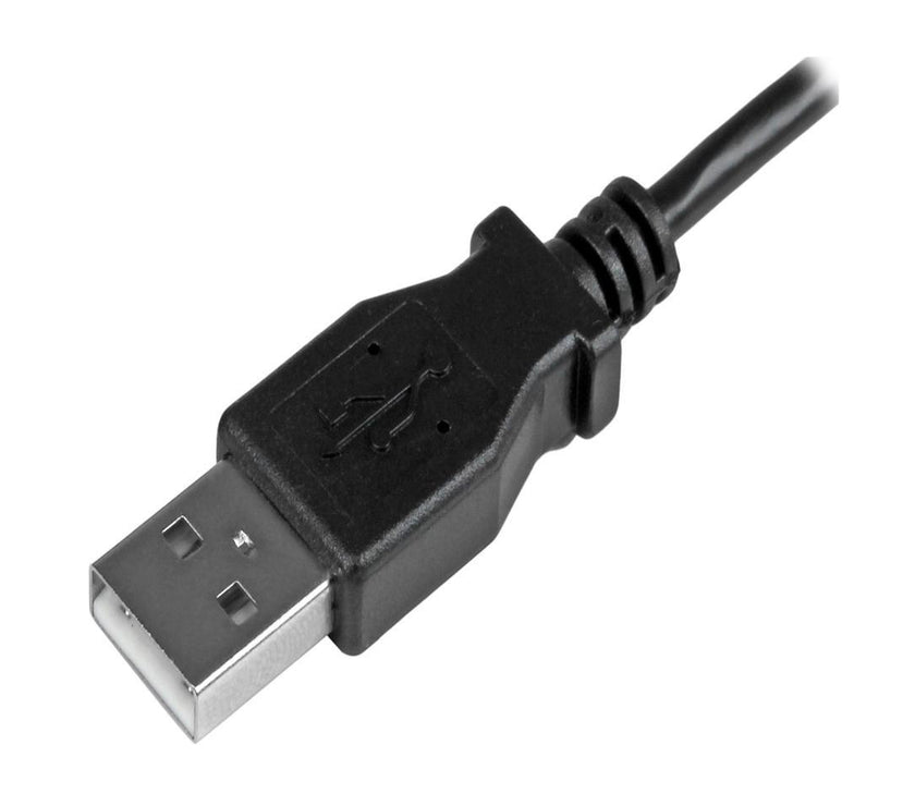 StarTech.com 1m 3 ft Left Angle Micro-USB Charge-and-Sync Cable M/M - USB 2.0 A to Micro-USB - 28/24 AWG