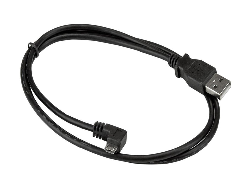 StarTech.com 1m 3 ft Left Angle Micro-USB Charge-and-Sync Cable M/M - USB 2.0 A to Micro-USB - 28/24 AWG