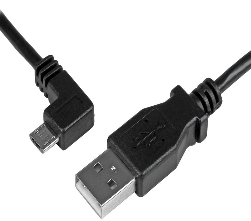 StarTech.com 1m 3 ft Left Angle Micro-USB Charge-and-Sync Cable M/M - USB 2.0 A to Micro-USB - 28/24 AWG