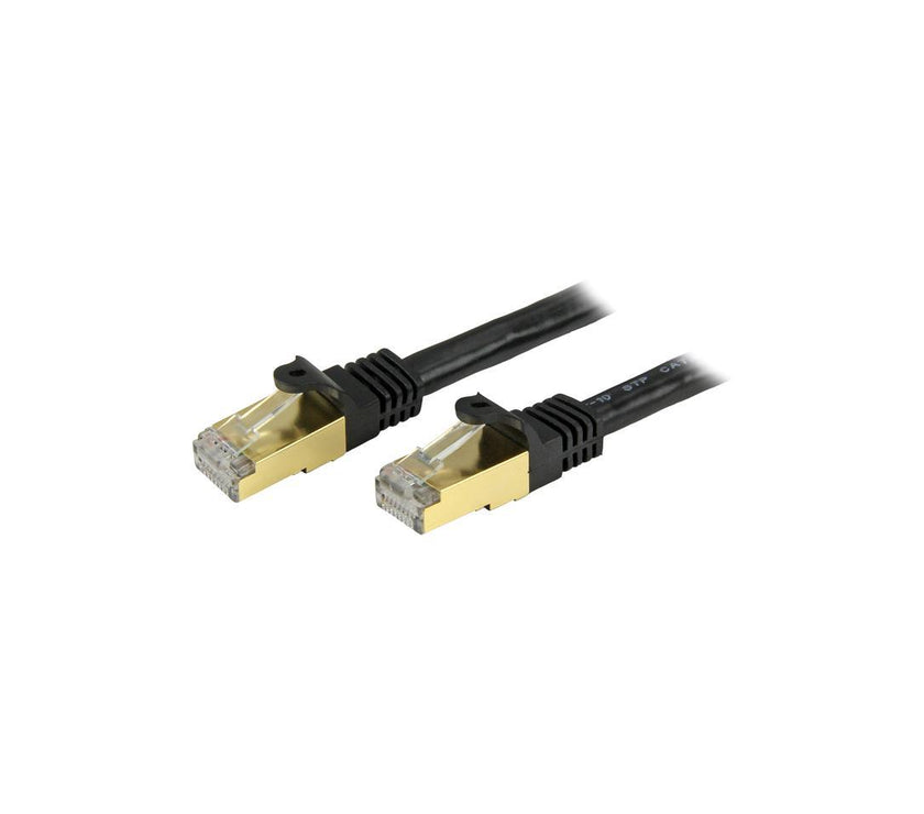 StarTech.com C6ASPAT7BK 7 ft. Cat 6A Black Shielded Network Ethernet Cables