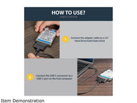 StarTech.com USB31CSAT3CB USB 3.1 (10Gbps) Adapter Cable for 2.5" SATA Drives - USB-C