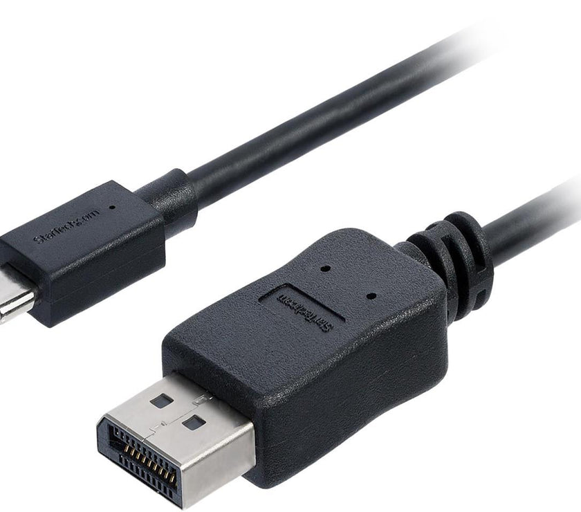 StarTech.com CDP2DPMM6B Black USB-C to DisplayPort Adapter Cable - 4K at 60 Hz