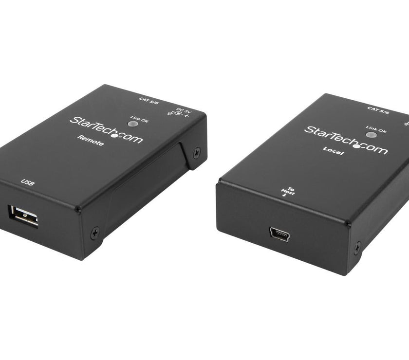 StarTech.com USB2001EXTV 1-Port USB 2.0-Over-Cat5-or-Cat6 Extender Kit - 165 ft.