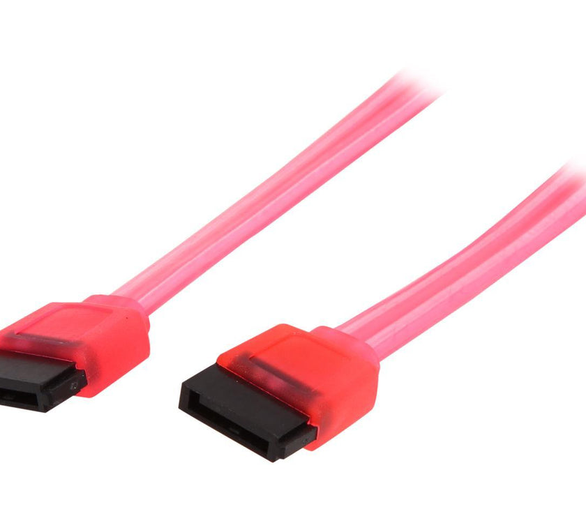 Nippon Labs SATA3-INS-6-LL-RD 6.0Gbit/s SATA3 Type L to SATA3 Type L Internal Shielded Cable UV Red