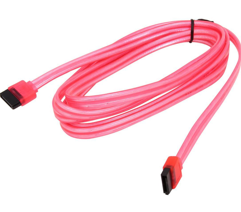 Nippon Labs SATA3-INS-6-LL-RD 6.0Gbit/s SATA3 Type L to SATA3 Type L Internal Shielded Cable UV Red