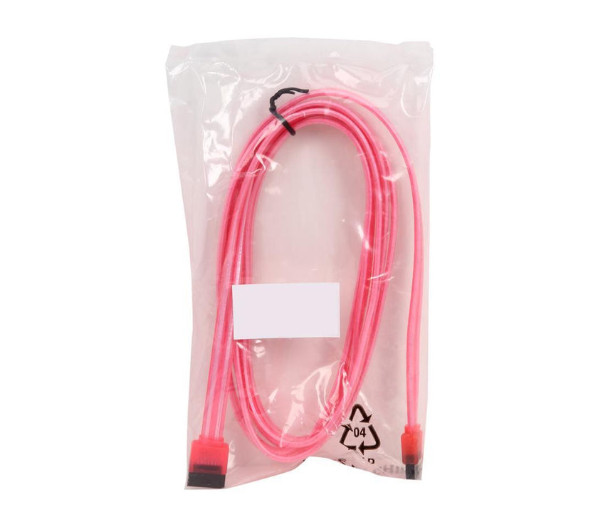 Nippon Labs SATA3-INS-6-LL-RD 6.0Gbit/s SATA3 Type L to SATA3 Type L Internal Shielded Cable UV Red