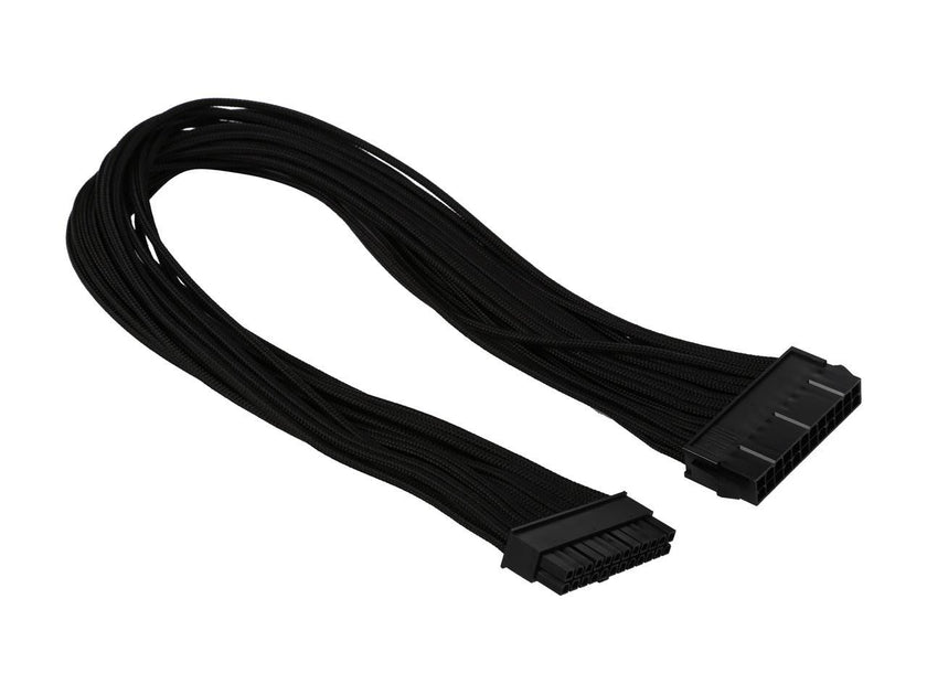 Phanteks PH-CB24P_BK 1.64 ft. (0.50m) 24 Pin M/B Premium Sleeved Extension cable