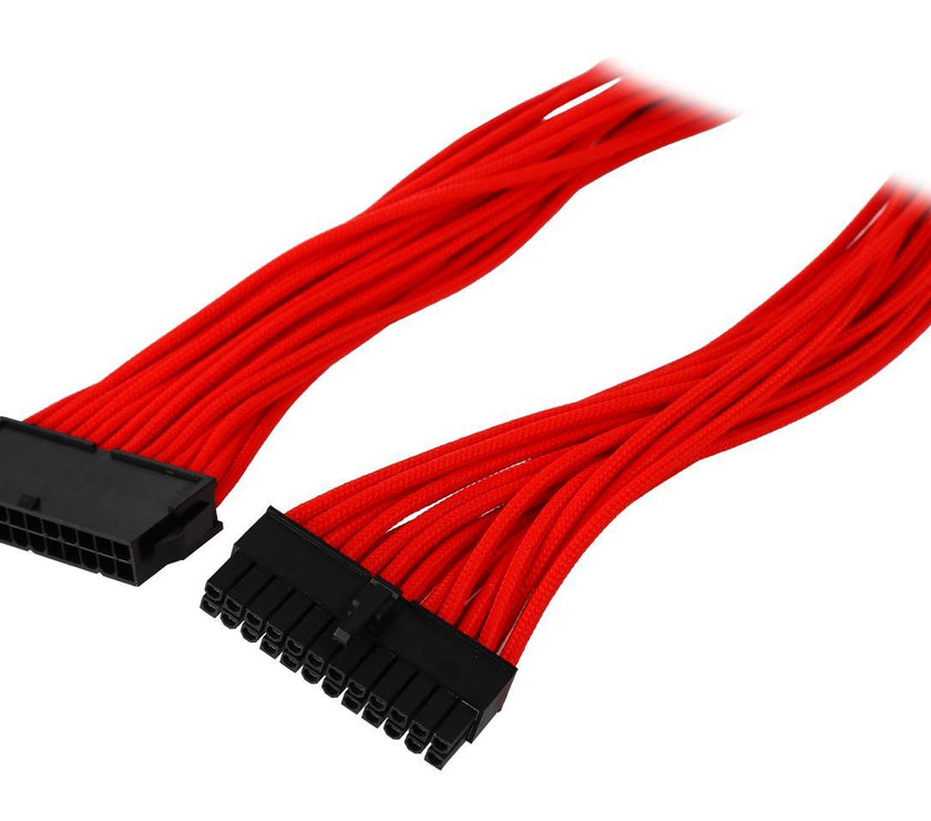 Phanteks PH-CB24P_RD 1.64 ft. (0.50m) 24 Pin M/B Premium Sleeved Extension cable