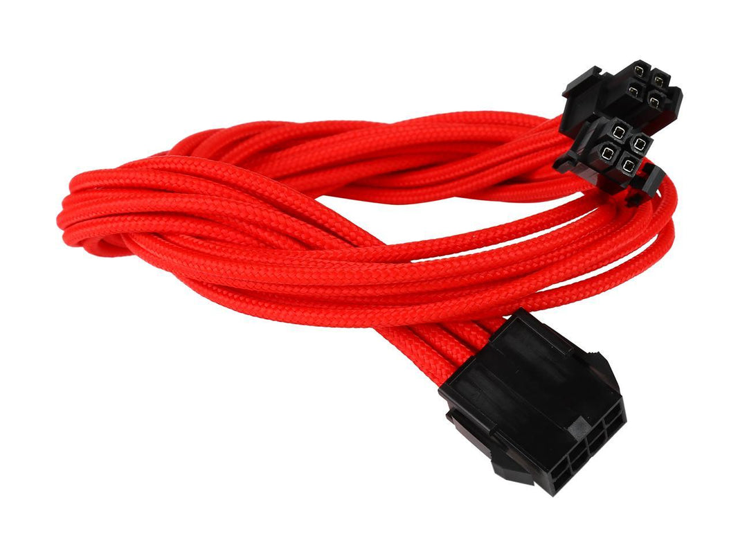 Phanteks PH-CB8P_RD 1.64 ft. (0.50m) 8 to 8 (4+4 )Pin M/B Premium Sleeved Extension cable