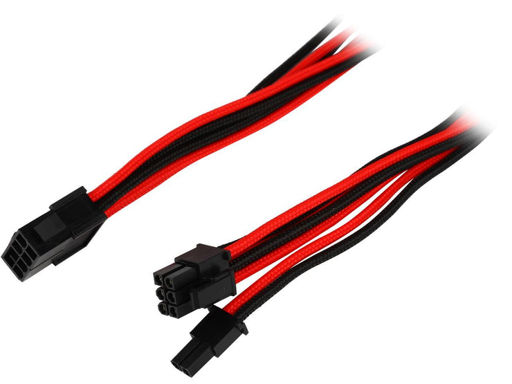 Phanteks PH-CB8V_BR 1.64 ft. (0.50m) 8 to 8 (6+2) Pin VGA Premium Sleeved Extension cable