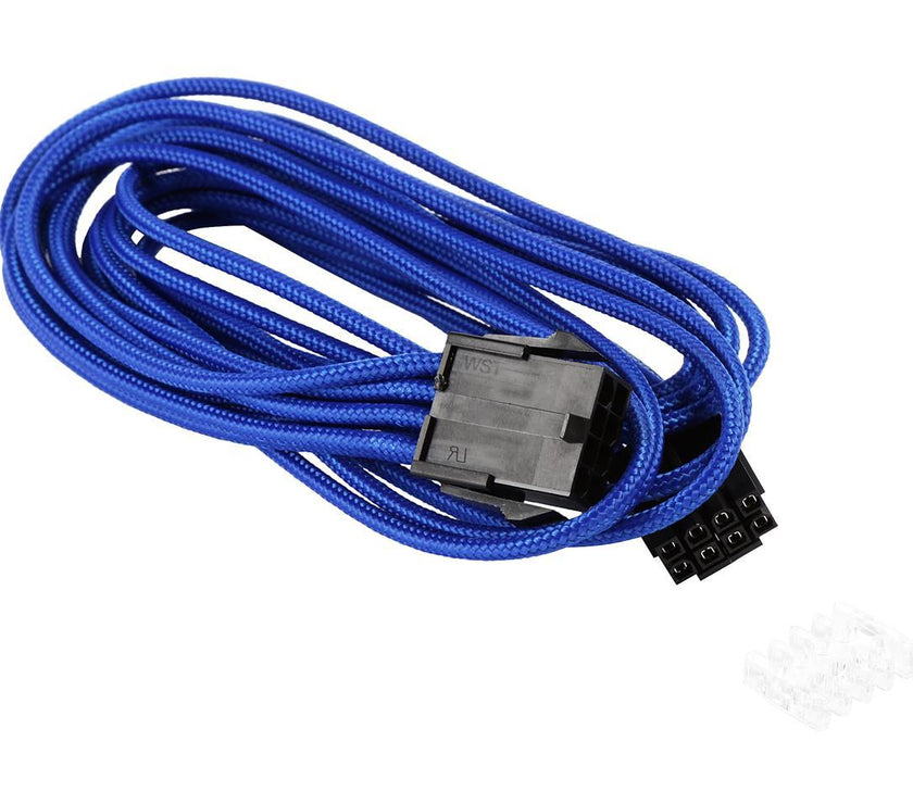 Phanteks PH-CB8P_BL 1.64 ft. (0.50m) 8 to 8 (4+4 )Pin M/B Extension Cable 500mm Length, Blue