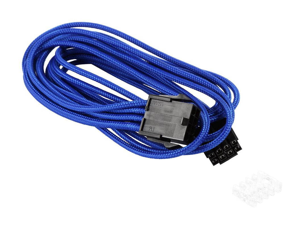 Phanteks PH-CB8P_BL 1.64 ft. (0.50m) 8 to 8 (4+4 )Pin M/B Extension Cable 500mm Length, Blue