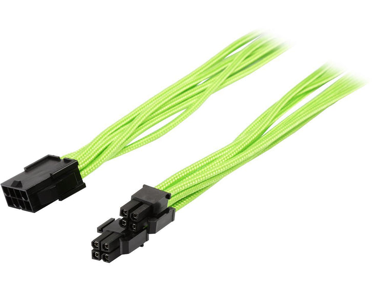 Phanteks PH-CB8P_GR 1.64 ft. (0.50m) 8 to 8 (4+4 )Pin M/B Extension Cable 500mm Length, Green