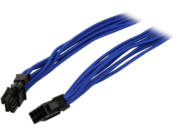 Phanteks PH-CB8V_BL 8 to 8 (6+2) Pin VGA Extension cable 500mm Length, Blue