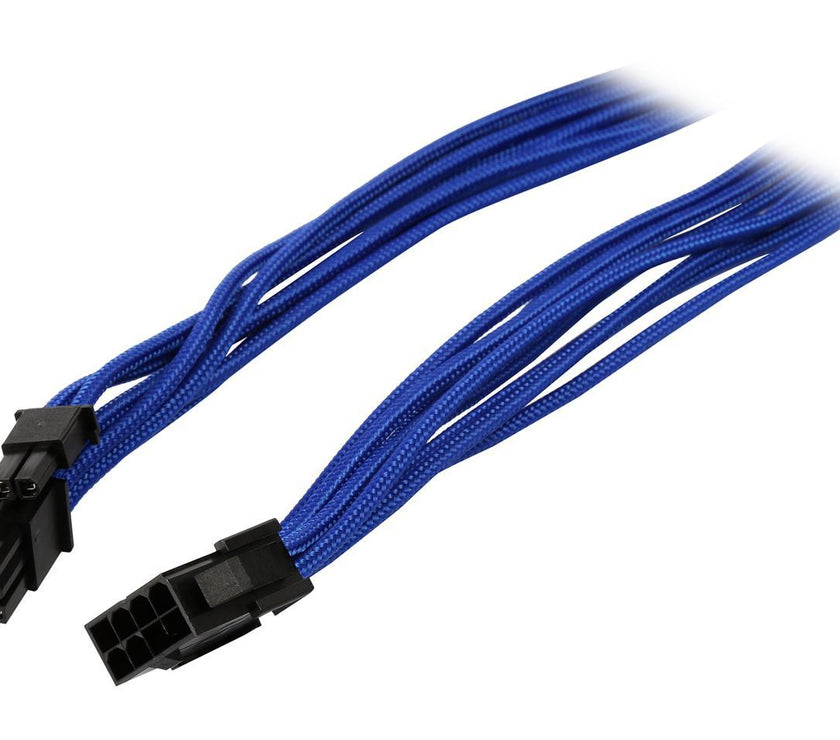 Phanteks PH-CB8V_BL 8 to 8 (6+2) Pin VGA Extension cable 500mm Length, Blue