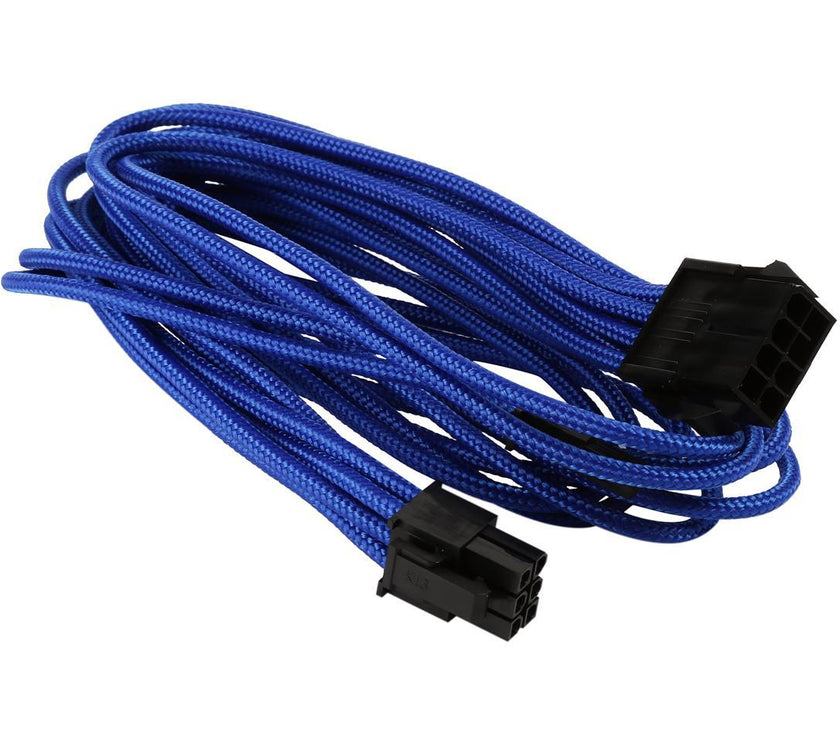 Phanteks PH-CB8V_BL 8 to 8 (6+2) Pin VGA Extension cable 500mm Length, Blue