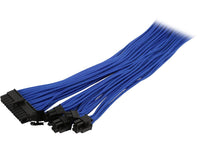 Phanteks PH-CB-CMBO_BL 1.64 ft. (0.50m) 24 Pin/ 8pin (4+4) M/B, 8pin (6+2) PCI-E Extension Cable Kit 500mm Length