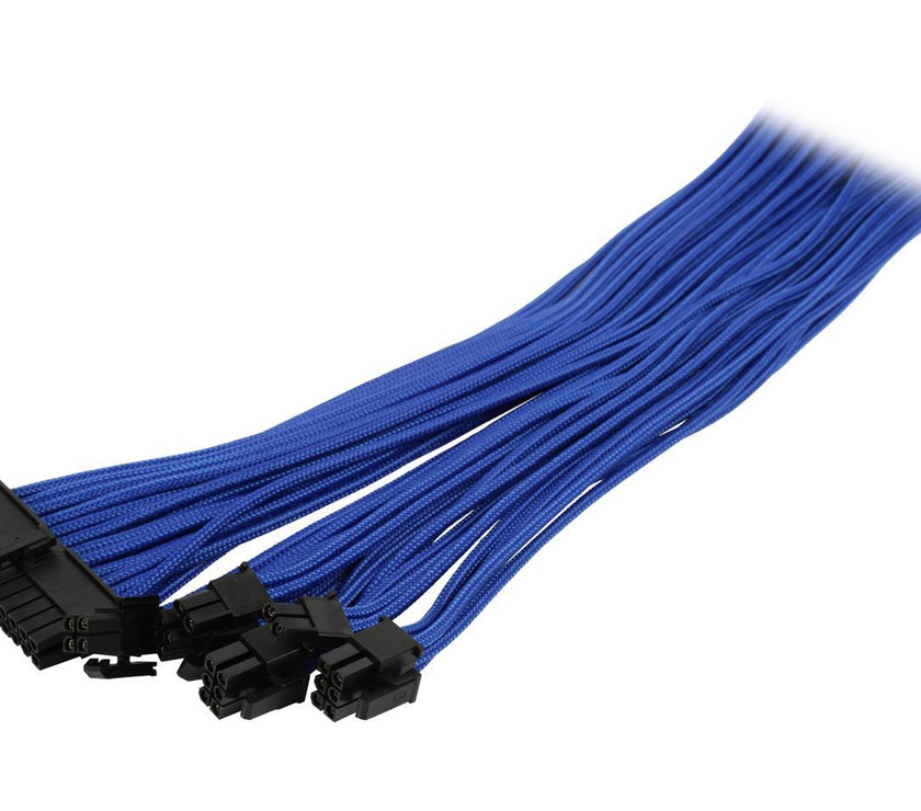 Phanteks PH-CB-CMBO_BL 1.64 ft. (0.50m) 24 Pin/ 8pin (4+4) M/B, 8pin (6+2) PCI-E Extension Cable Kit 500mm Length