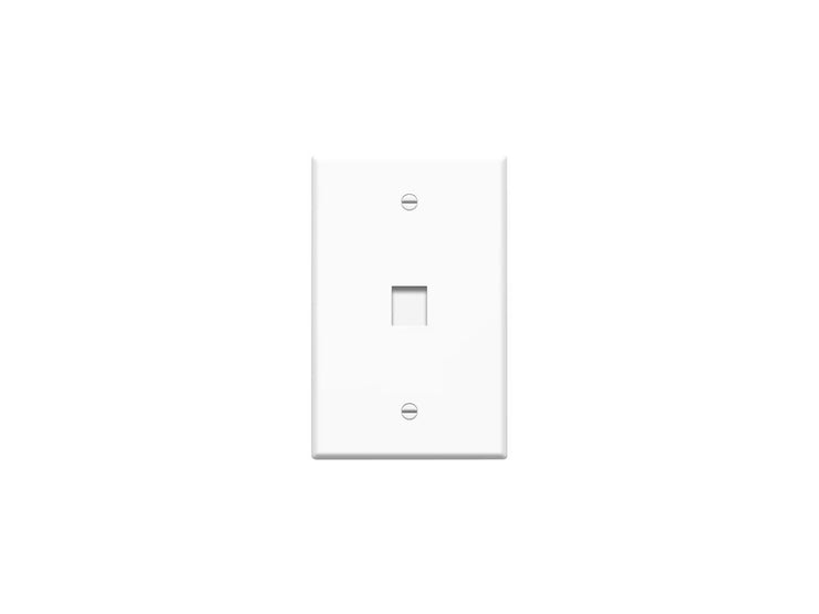 4XEM 4XFP01KYWH 1 Outlet RJ45 Wall Plate/ Face Plate White