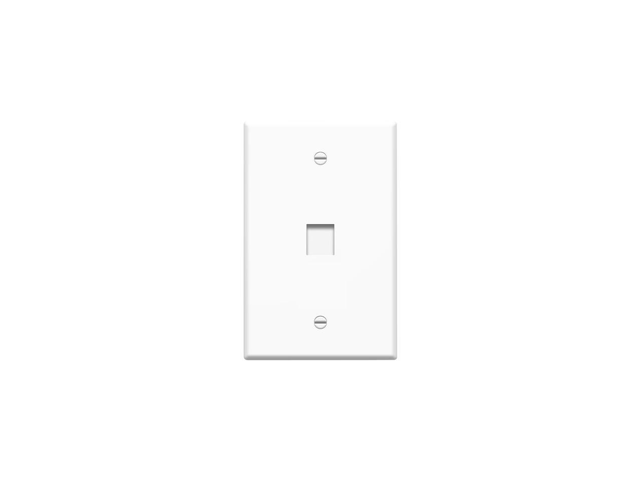 4XEM 4XFP01KYWH 1 Outlet RJ45 Wall Plate/ Face Plate White