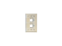 TRIPP LITE N042-001-WH White Keystone Faceplate - dual outlet