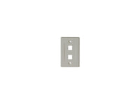 TRIPP LITE N042-001-WH White Keystone Faceplate - dual outlet