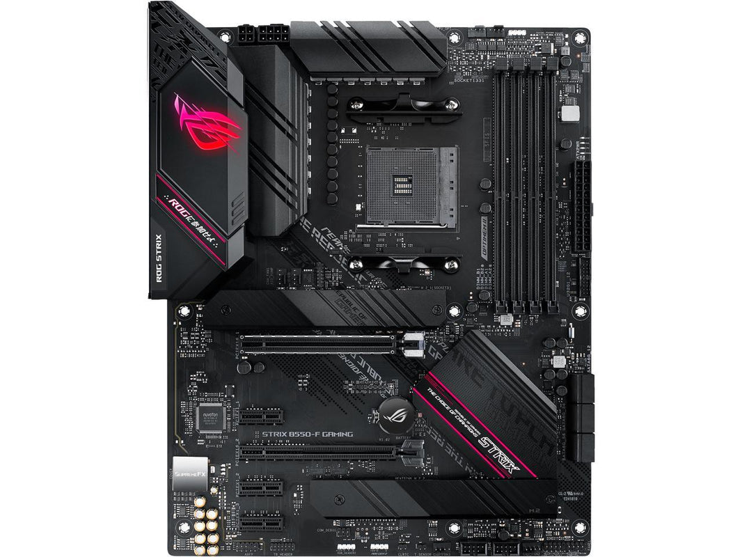 ASUS ROG Strix B550-F Gaming AMD AM4 Zen 3 Ryzen 5000 & 3rd Gen Ryzen ATX Gaming Motherboard (PCIe 4.0, 2.5Gb LAN, BIOS Flashback, HDMI 2.1, Addressable Gen 2 RGB Header and Aura Sync)