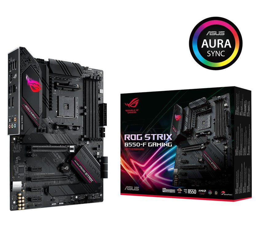 ASUS ROG Strix B550-F Gaming AMD AM4 Zen 3 Ryzen 5000 & 3rd Gen Ryzen ATX Gaming Motherboard (PCIe 4.0, 2.5Gb LAN, BIOS Flashback, HDMI 2.1, Addressable Gen 2 RGB Header and Aura Sync)