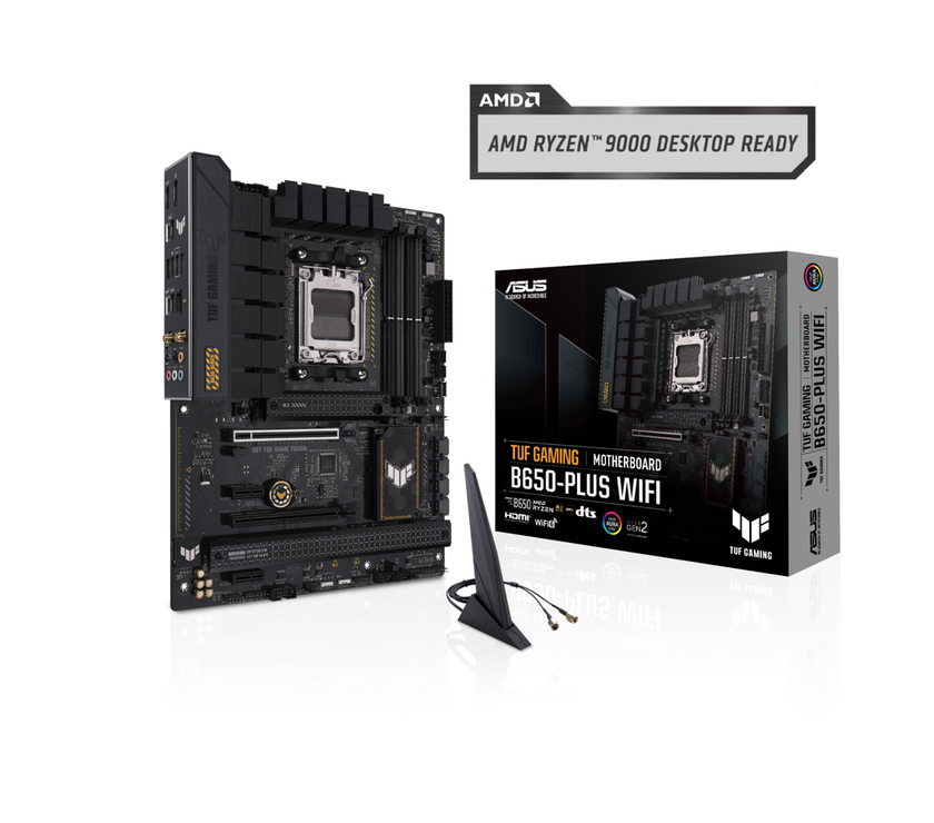 ASUS TUF GAMING B650-PLUS WIFI Socket AM5 (LGA 1718) Ryzen 7000 ATX gaming motherboard(14 power stages, PCIe 5.0 M.2 support, DDR5 memory, 2.5 Gb Ethernet, WiFi 6, USB4® support and Aura Sync)