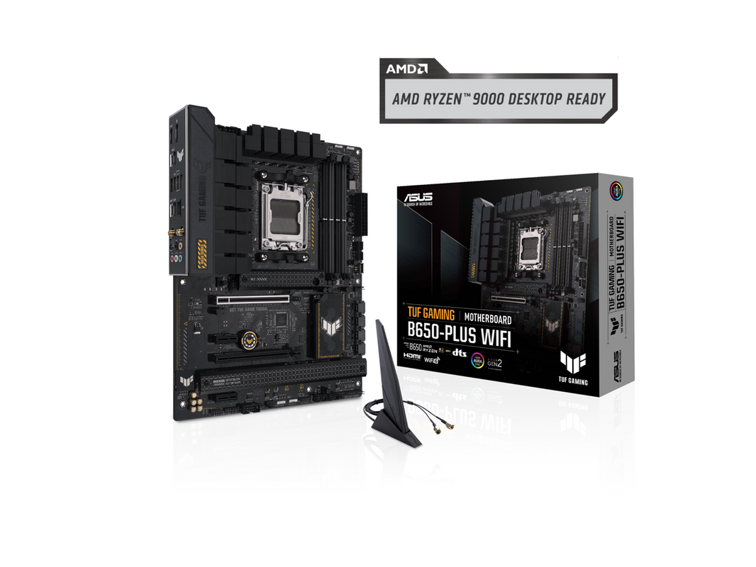 ASUS TUF GAMING B650-PLUS WIFI Socket AM5 (LGA 1718) Ryzen 7000 ATX gaming motherboard(14 power stages, PCIe 5.0 M.2 support, DDR5 memory, 2.5 Gb Ethernet, WiFi 6, USB4® support and Aura Sync)