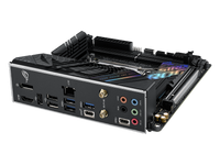 ASUS ROG Strix B760-I Gaming WiFi Intel B760(13th and 12th Gen) LGA 1700 mini-ITX motherboard, 8 + 1 power stages, DDR5 up to 7600 MT/s, PCIe 5.0, two M.2 slots, WiFi 6E, USB 3.2 Gen 2x2 Type-C, and Aura Sync RGB