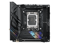 ASUS ROG Strix B760-I Gaming WiFi Intel B760(13th and 12th Gen) LGA 1700 mini-ITX motherboard, 8 + 1 power stages, DDR5 up to 7600 MT/s, PCIe 5.0, two M.2 slots, WiFi 6E, USB 3.2 Gen 2x2 Type-C, and Aura Sync RGB