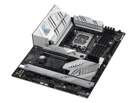 ASUS ROG Strix B760-A Gaming WiFi Intel B760 (13th and 12th Gen) LGA 1700 white ATX motherboard, 12 + 1 power stages, DDR5, PCIe 5.0,three M.2 slots, WiFi 6E, USB 3.2 Gen 2x2 Type-C, and Aura Sync RGB