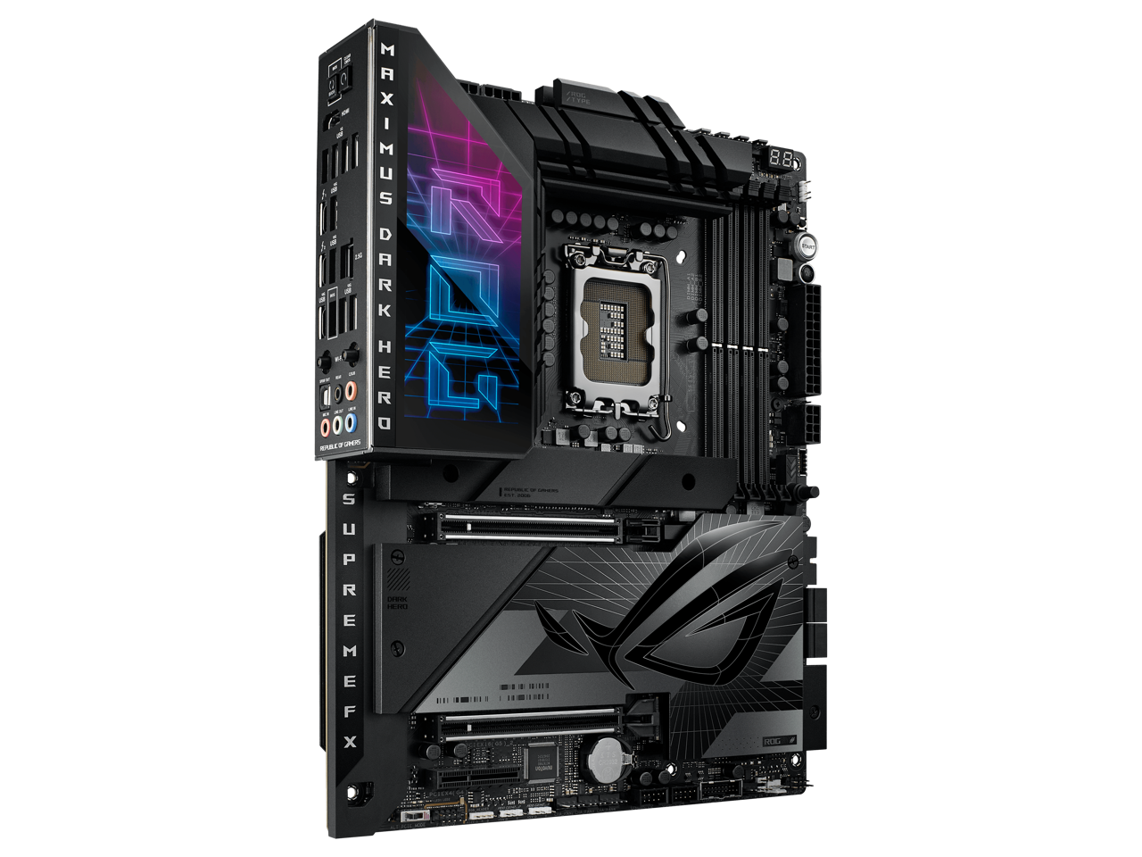 ASUS ROG Maximus Z790 Dark Hero (WiFi 7) LGA 1700(14th,13th,12th Gen) DDR5 ATX gaming motherboard(PCIe 5.0x16 with Q release, five M.2 slots,20+1+2 power stages,2x Thunderbolt 4 ports
