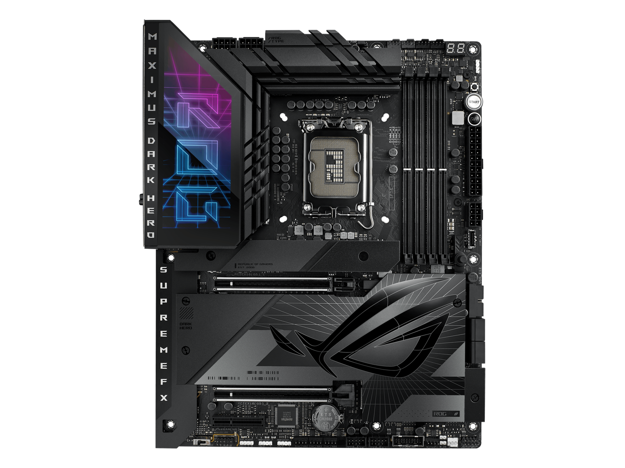 ASUS ROG Maximus Z790 Dark Hero (WiFi 7) LGA 1700(14th,13th,12th Gen) DDR5 ATX gaming motherboard(PCIe 5.0x16 with Q release, five M.2 slots,20+1+2 power stages,2x Thunderbolt 4 ports