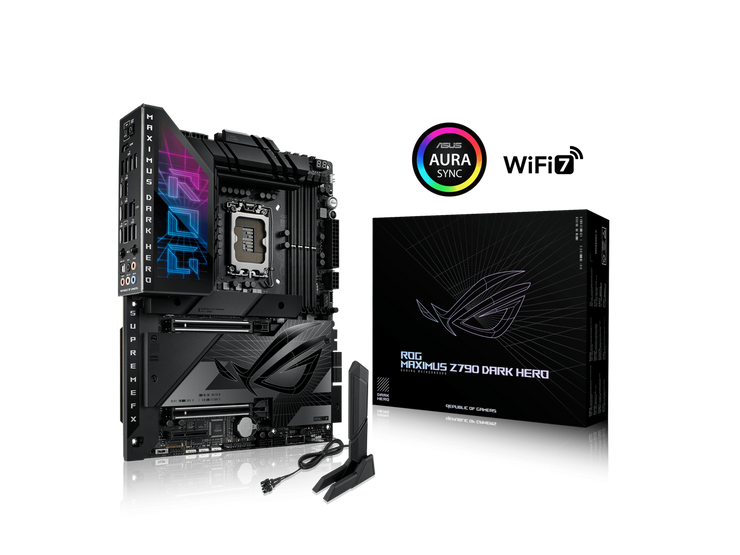 ASUS ROG Maximus Z790 Dark Hero (WiFi 7) LGA 1700(14th,13th,12th Gen) DDR5 ATX gaming motherboard(PCIe 5.0x16 with Q release, five M.2 slots,20+1+2 power stages,2x Thunderbolt 4 ports