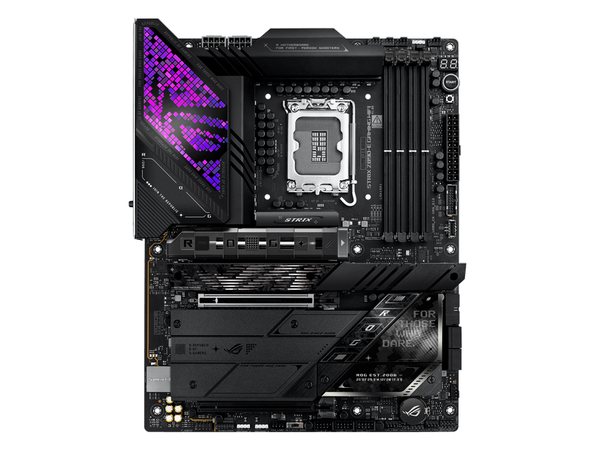 ASUS ROG STRIX Z890-E GAMING WIFI Intel® Z890 LGA 1851 ATX motherboard, Advanced AI PC-ready, 18+2+1+2 stages, DDR5, WiFi 7, 7x M.2, Thunderbolt™ 4, USB Type-C®, AI Overclocking, Cooling & Networking