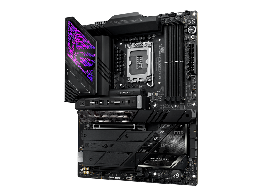 ASUS ROG STRIX Z890-E GAMING WIFI Intel® Z890 LGA 1851 ATX motherboard, Advanced AI PC-ready, 18+2+1+2 stages, DDR5, WiFi 7, 7x M.2, Thunderbolt™ 4, USB Type-C®, AI Overclocking, Cooling & Networking